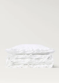 Jacquard cotton floral pillowcase 50x50 cm