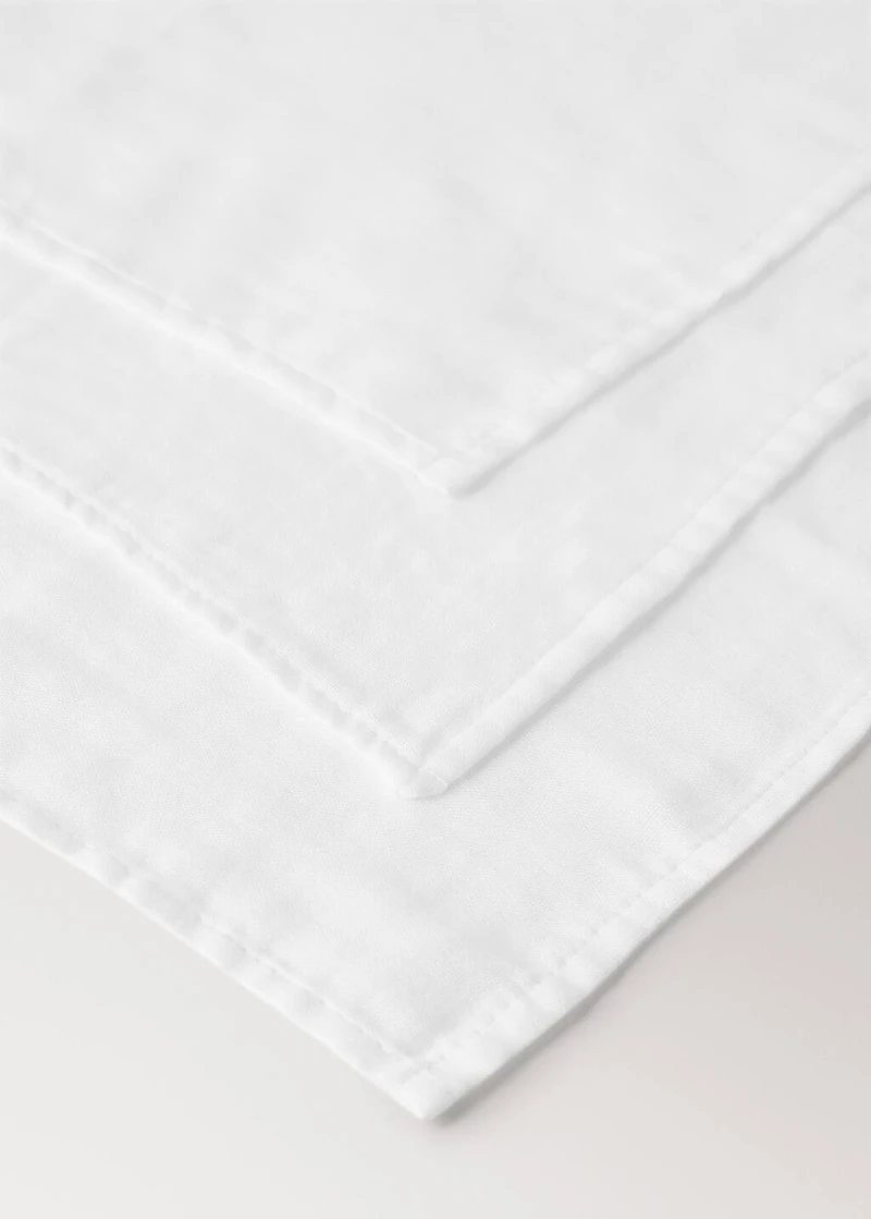 Plain cotton baby swaddle