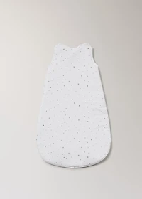 Baby sleeping bag with embroidered stars