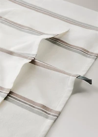 Cotton yarn-dyed striped apron