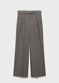 Wide leg suit pants