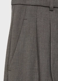 Wide leg suit pants