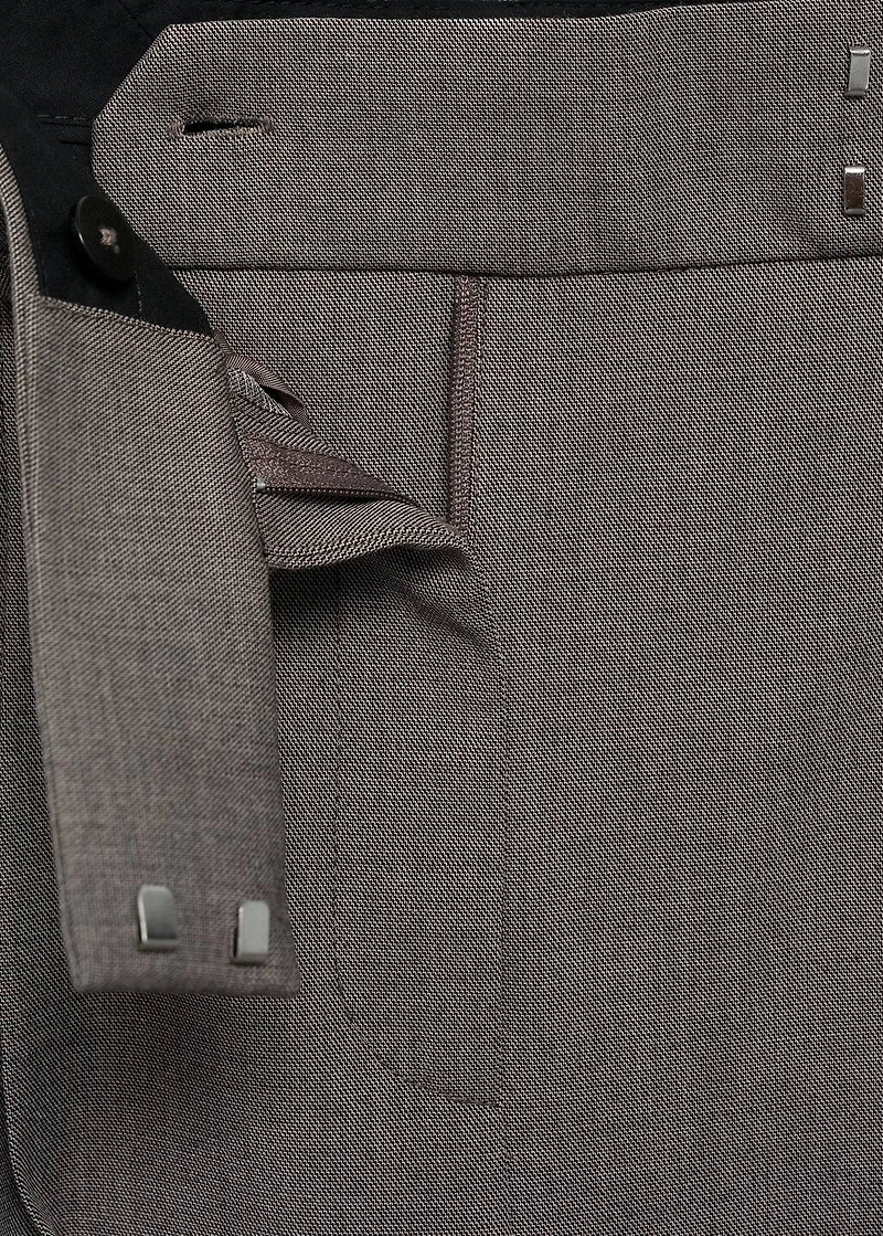 Wide leg suit pants
