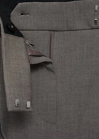 Wide leg suit pants