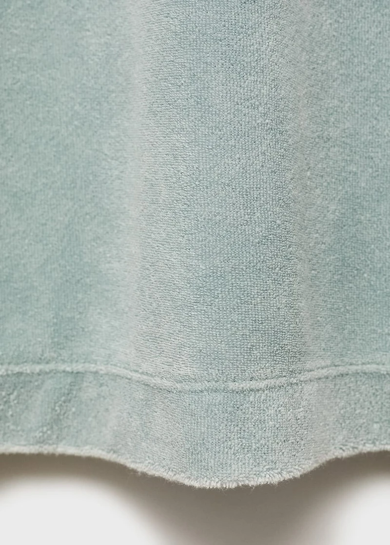 Overdyed terry cotton nightgown