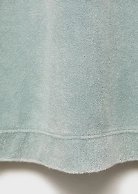 Overdyed terry cotton nightgown