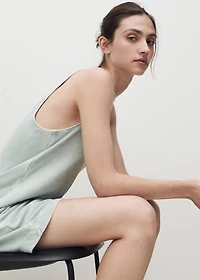 Overdyed terry cotton nightgown