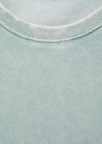 Overdyed terry cotton nightgown