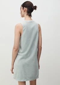 Overdyed terry cotton nightgown