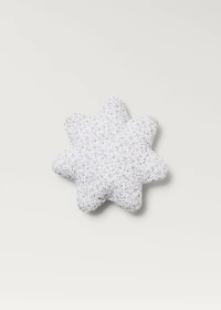 Floral-print children's cushion 35x35 cm