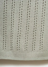 Pajama top with pointelle detail