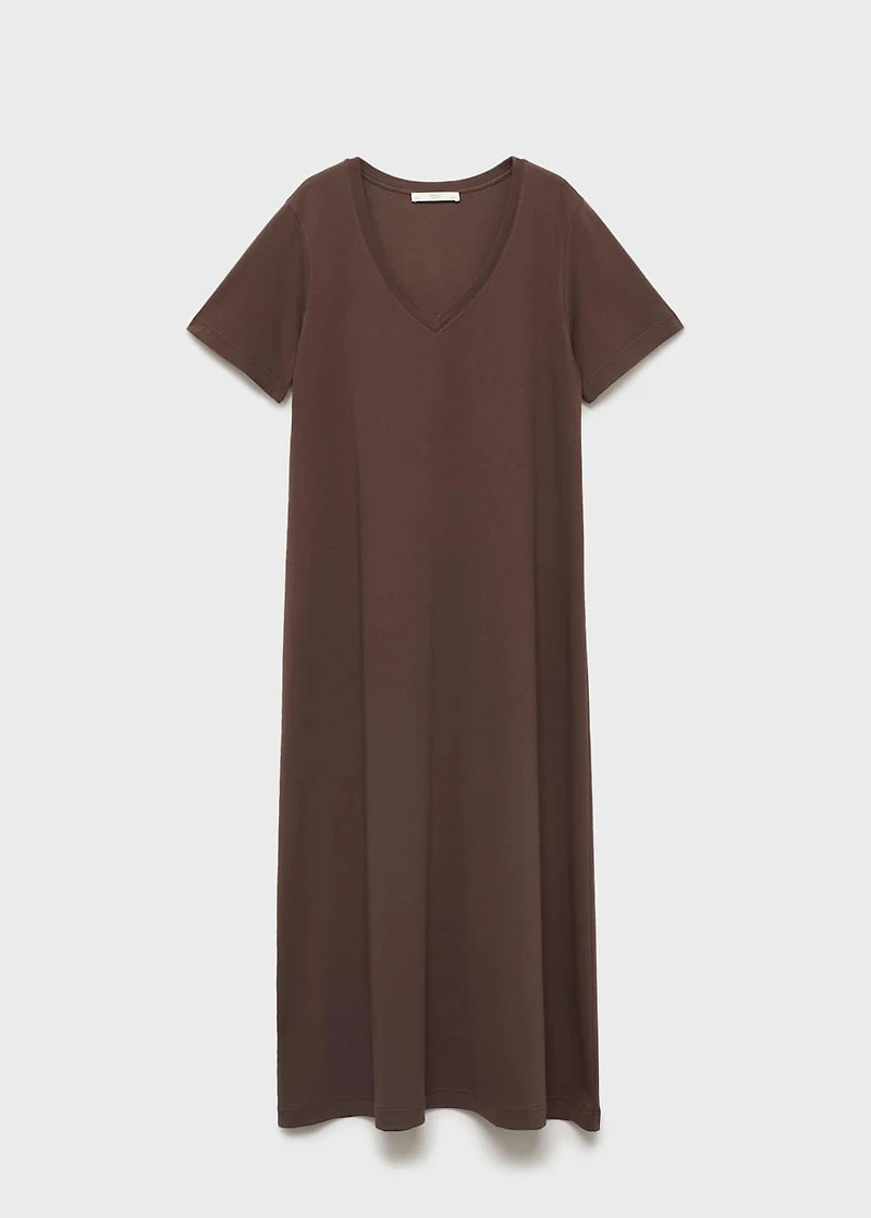 Plain cotton nightgown