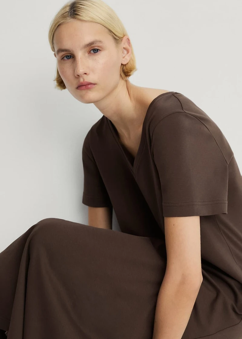 Plain cotton nightgown
