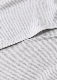 Cotton striped duvet cover for crib