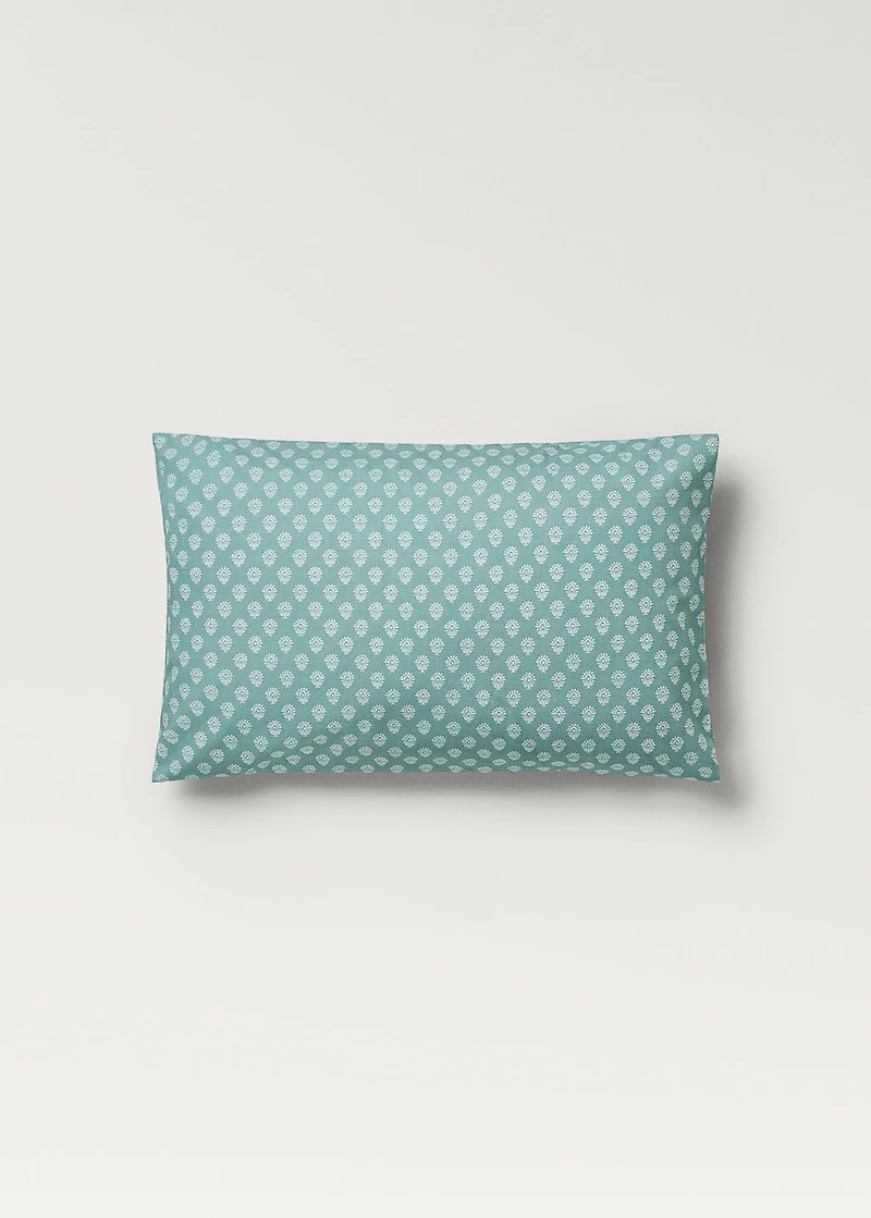 Children’s cotton percale pillowcase with small flowers 30x50 cm