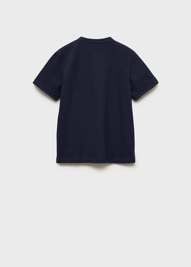 Mao collar polo shirt