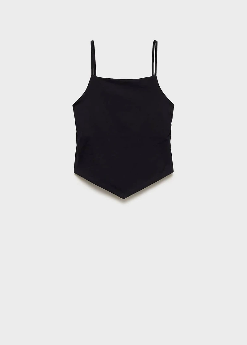 V-neck bandana top