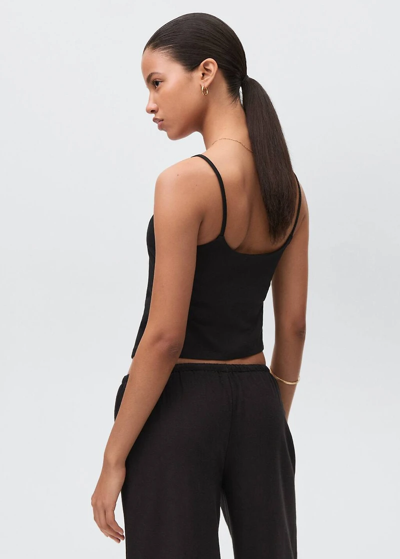 V-neck bandana top