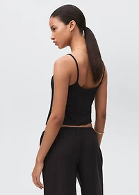 V-neck bandana top