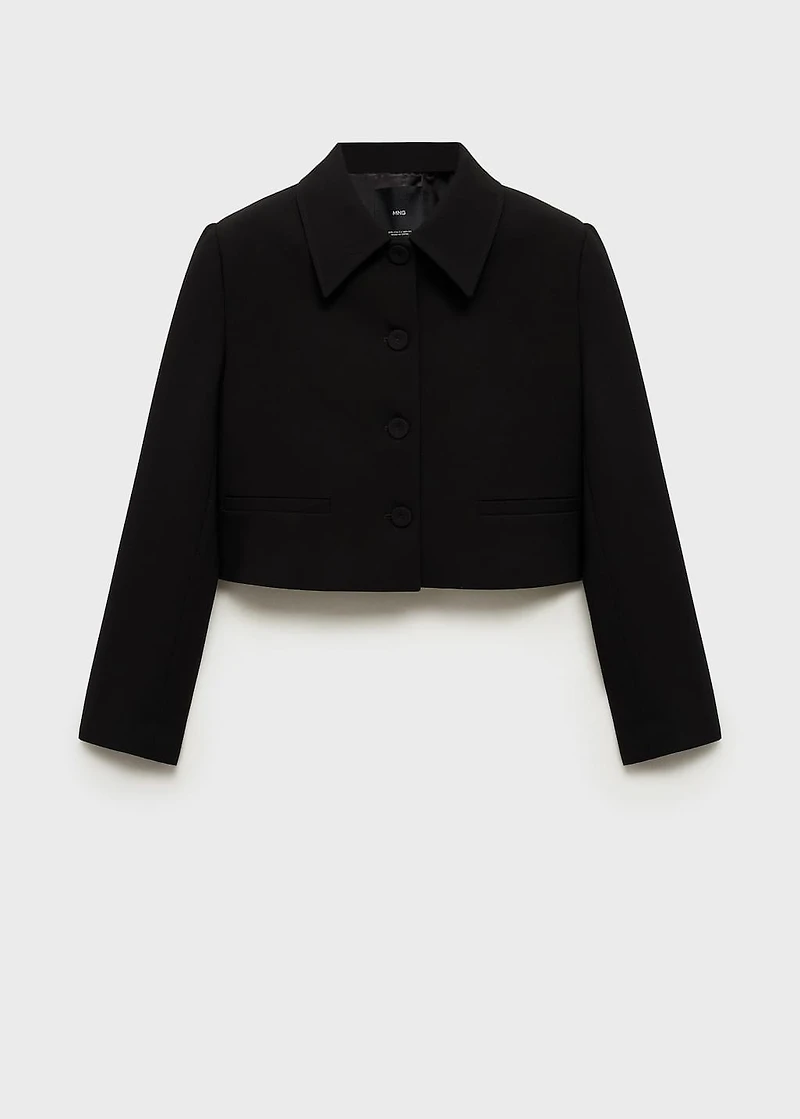 Suit blazer with lapels
