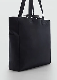Cotton tote bag with pockets