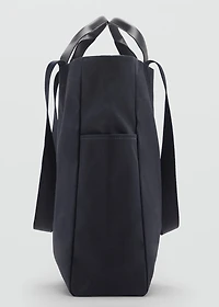 Cotton tote bag with pockets