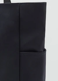 Cotton tote bag with pockets
