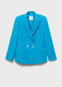 Straight-fit suit jacket