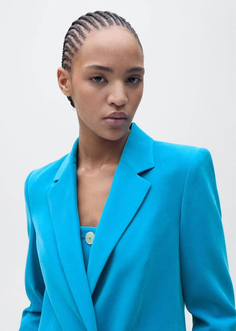 Straight-fit suit jacket