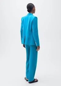 Straight-fit suit jacket