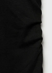 Midi-dress with draped detail