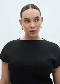 Midi-dress with draped detail