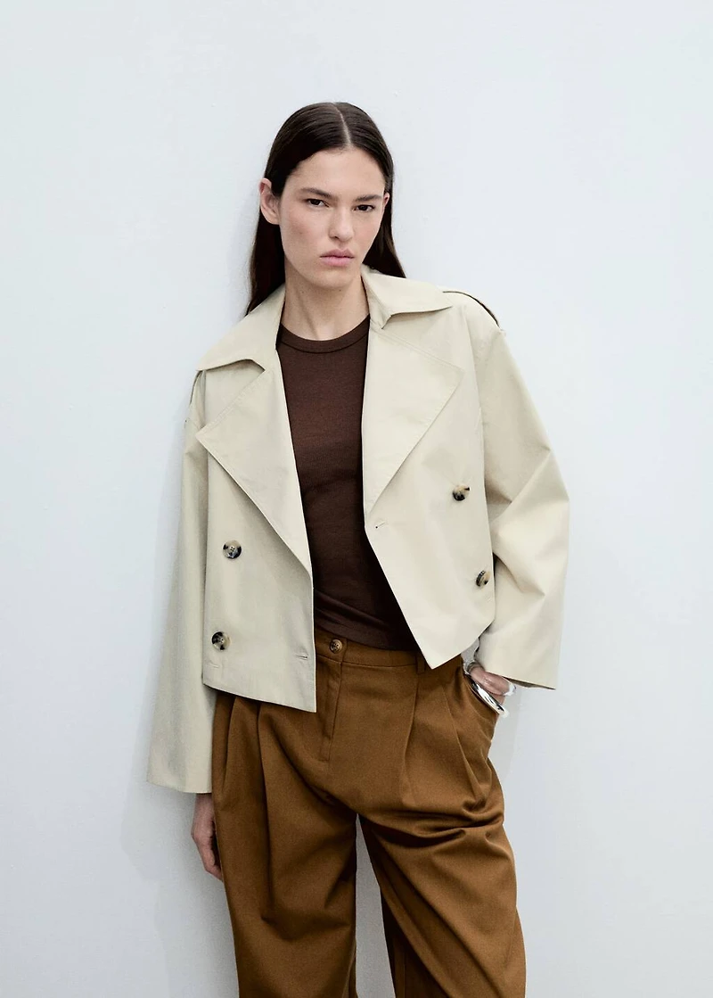 Wide leg pants cotton and lyocell blend