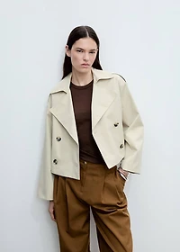 Wide leg pants cotton and lyocell blend