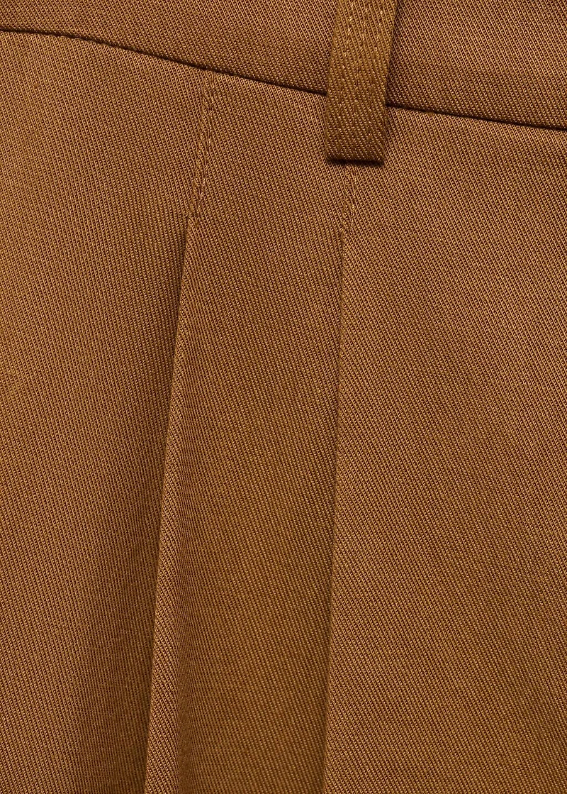 Wide leg pants cotton and lyocell blend