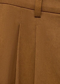 Wide leg pants cotton and lyocell blend