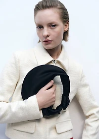Cotton-blend jacket with lapel