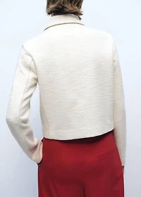 Cotton-blend jacket with lapel