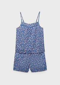 Floral-print pajamas