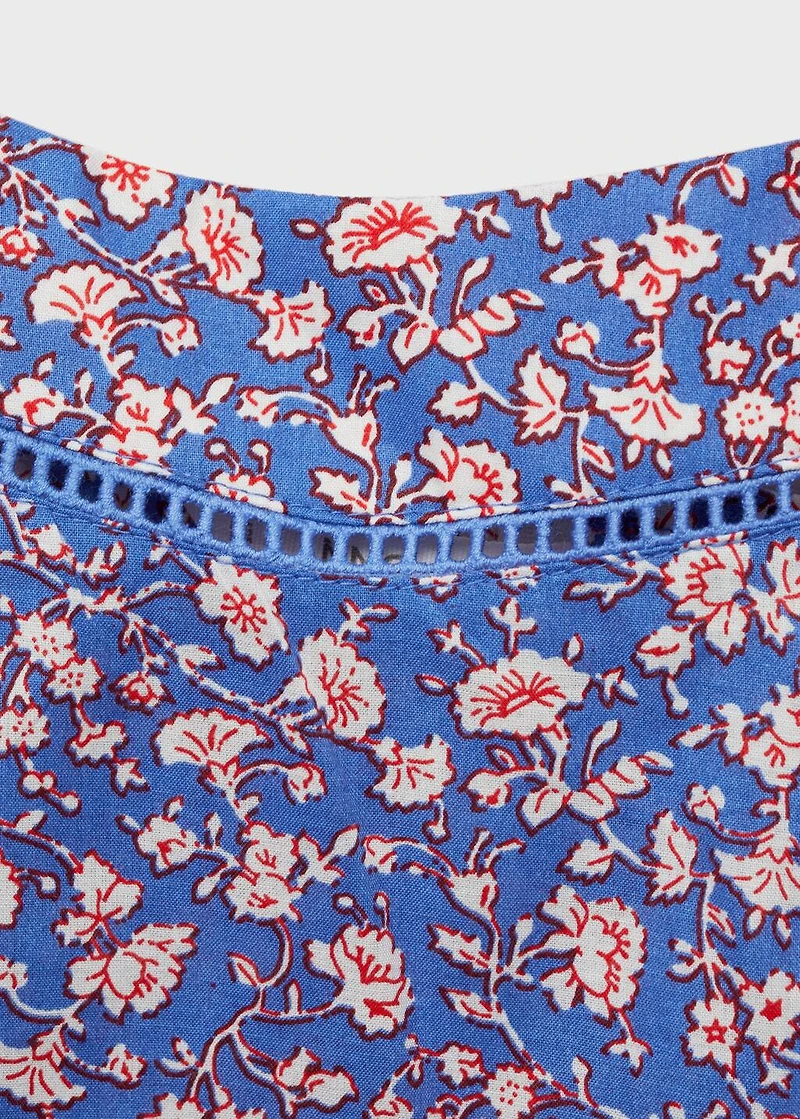 Floral-print pajamas