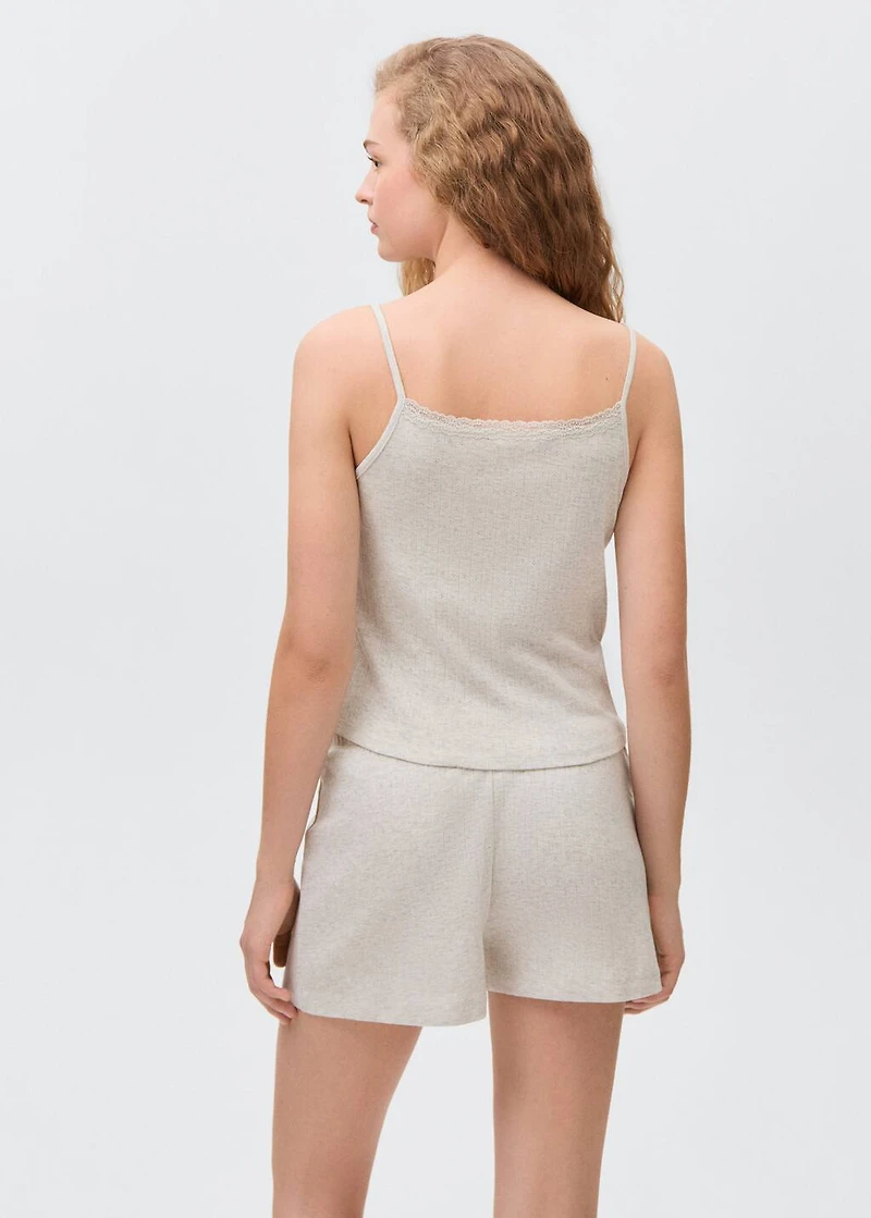 Pajamas with Swiss embroidery