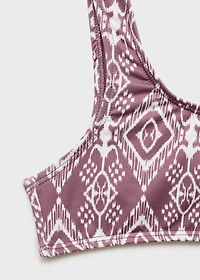 Bikini with ethnic print