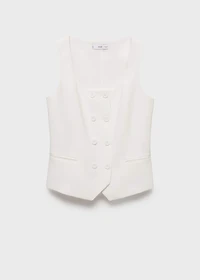 Double-breasted suit vest