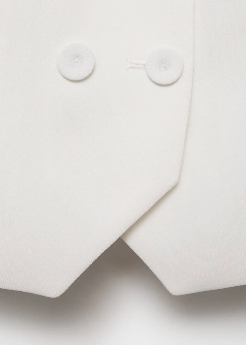 Double-breasted suit vest