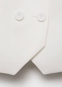Double-breasted suit vest