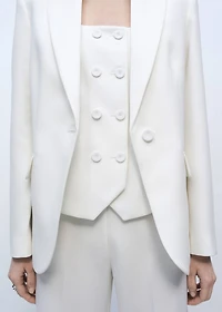 Double-breasted suit vest