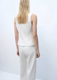 Double-breasted suit vest