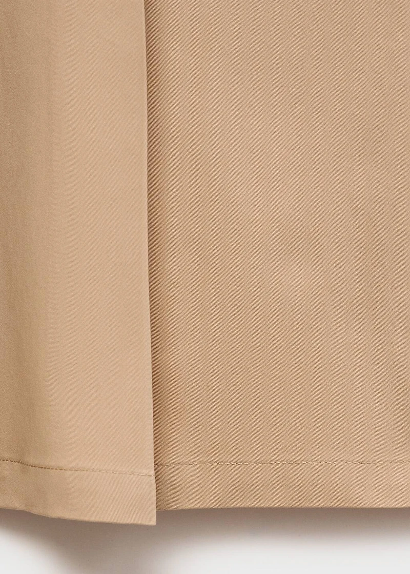 Flared skirt with pleated detail