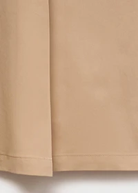 Flared skirt with pleated detail