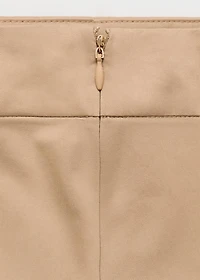 Flared skirt with pleated detail